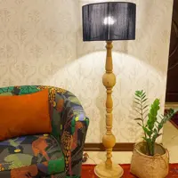 آباژور پایه بلند چوبی