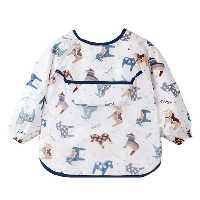 پیشبند نوزادی  آستین دار  کاسه دار طرح اسب 