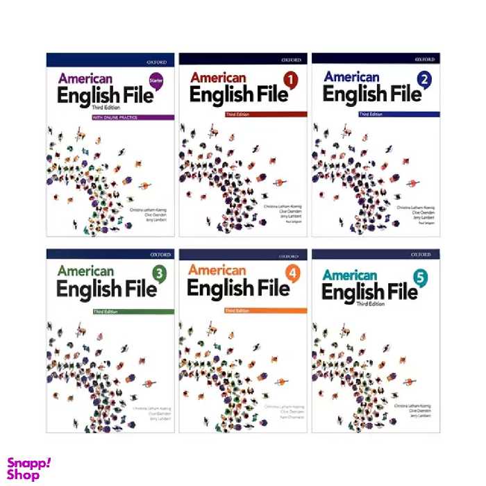 کتاب American English File Third Edition اثر جمعی از نویسندگان انتشارات زبان مهر 6 جلدی