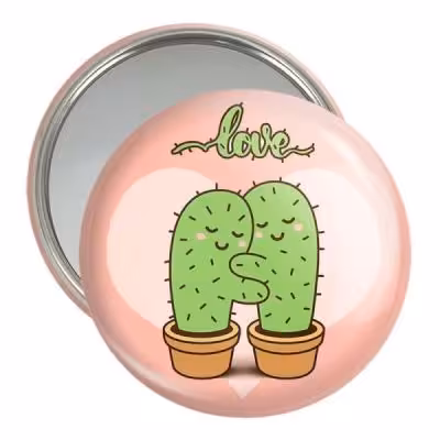 آینه جیبی خندالو مدل کاکتوس کد 25488