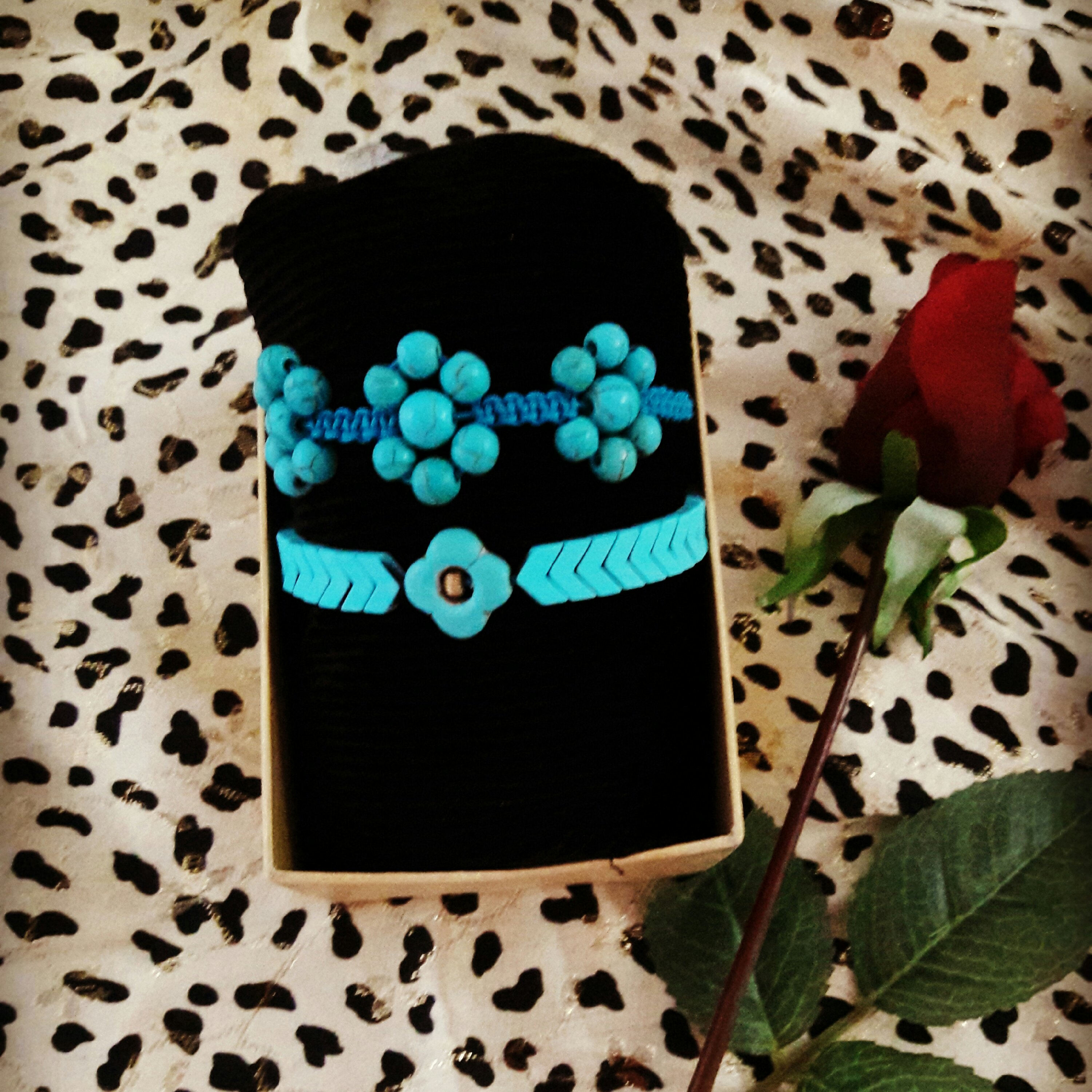 دستبند بافت فیروزه هر یک عدد