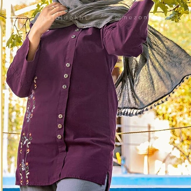 تونیک الیاف گلدوزی بهاره