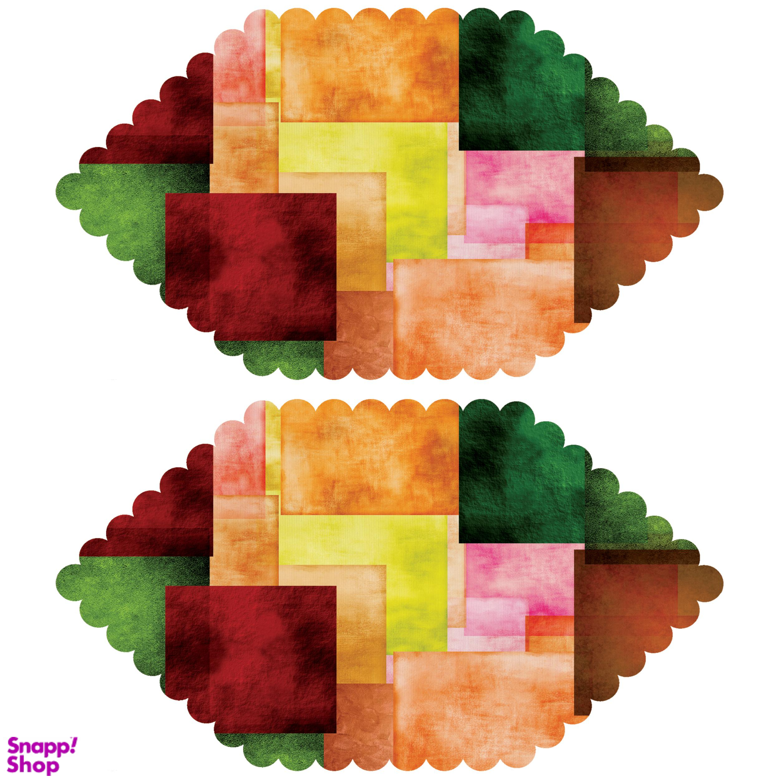 رومیزی مدل T5-42443 بسته 2 عددی چند رنگ