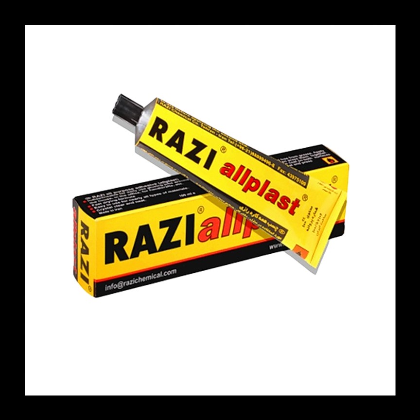 چسب رازی مایع 50 سی سی جین 12 عددی 