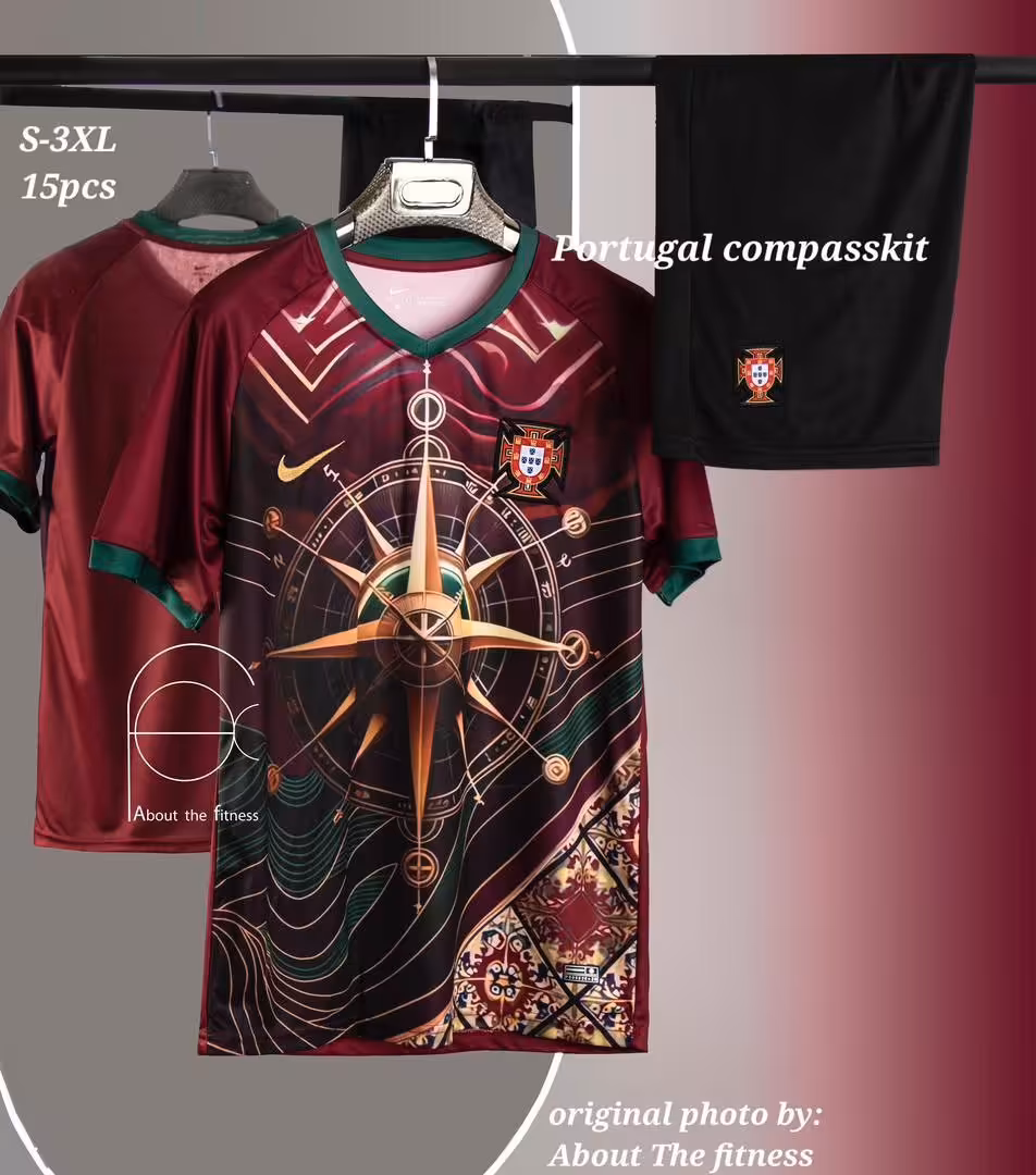 کیت کانسپت تیم ملی پرتغال 2024 (پیراهن شورت) ورژن هواداری