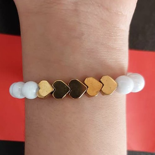 دستبند سنگ حدید زیبا 