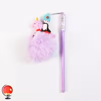 روان نویس فانتزی پوم پوم طرح سرباز رنگ بنفش