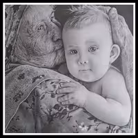 سفارش نقاشی چهره اندازه A3