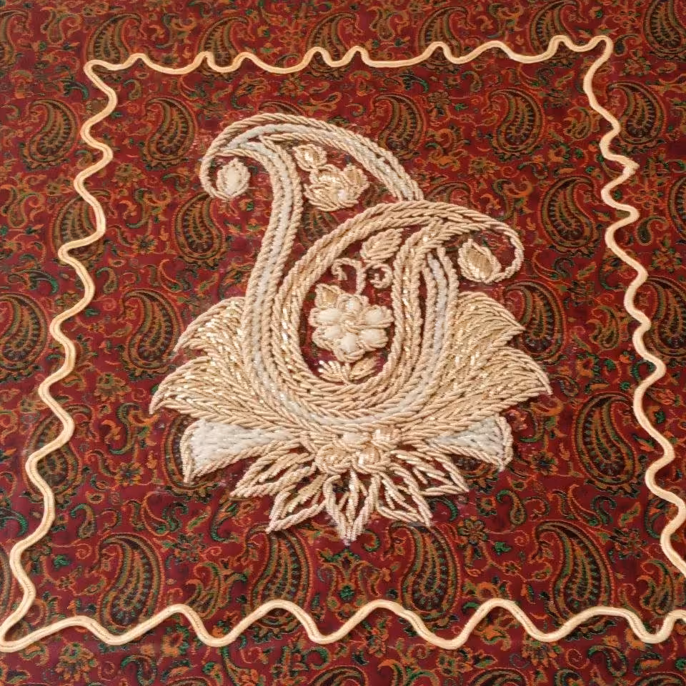 تابلو سرمه دوزی مدل بته جقه