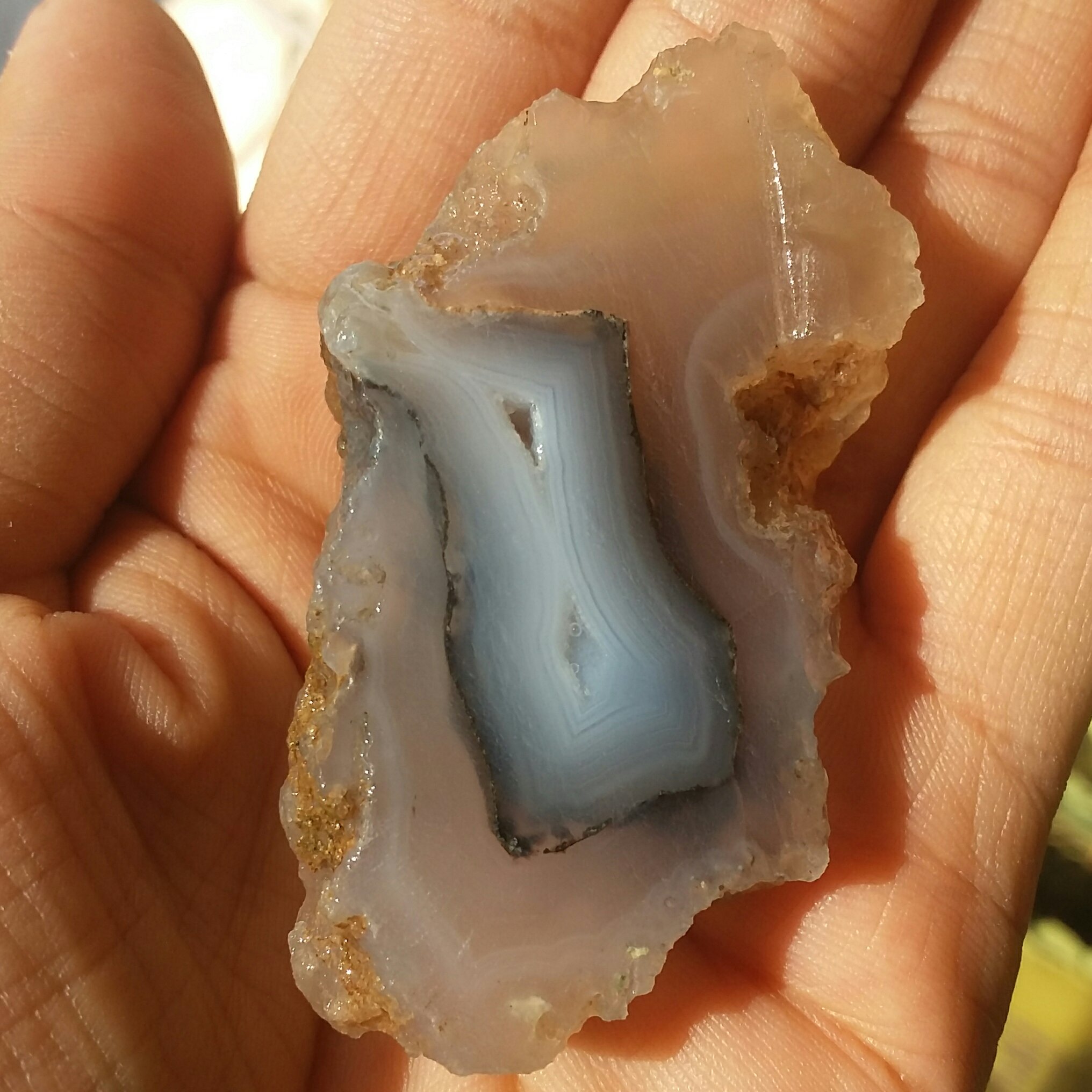 اسلایس سنگ راف عقیق سلیمانی 3بعدی رنگی زیبا 100 درصد طبیعی محشر