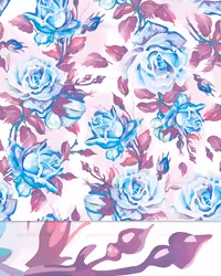 وکتور بکگراند رز آبی | گرافیک با طعم تربچه