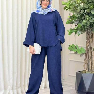 ست تونیک شلوار شانتون مدل شیلا