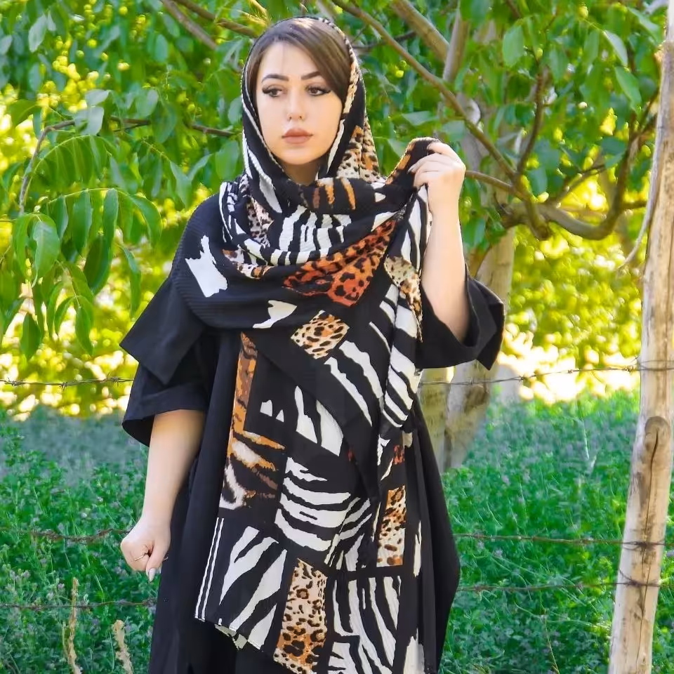 شال نخ پنبه کشمیر وارداتی نرم و لطیف چهارفصل