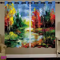 پرده مخمل رنس مدل C34-50111 ارتفاع 190 سانتی متر