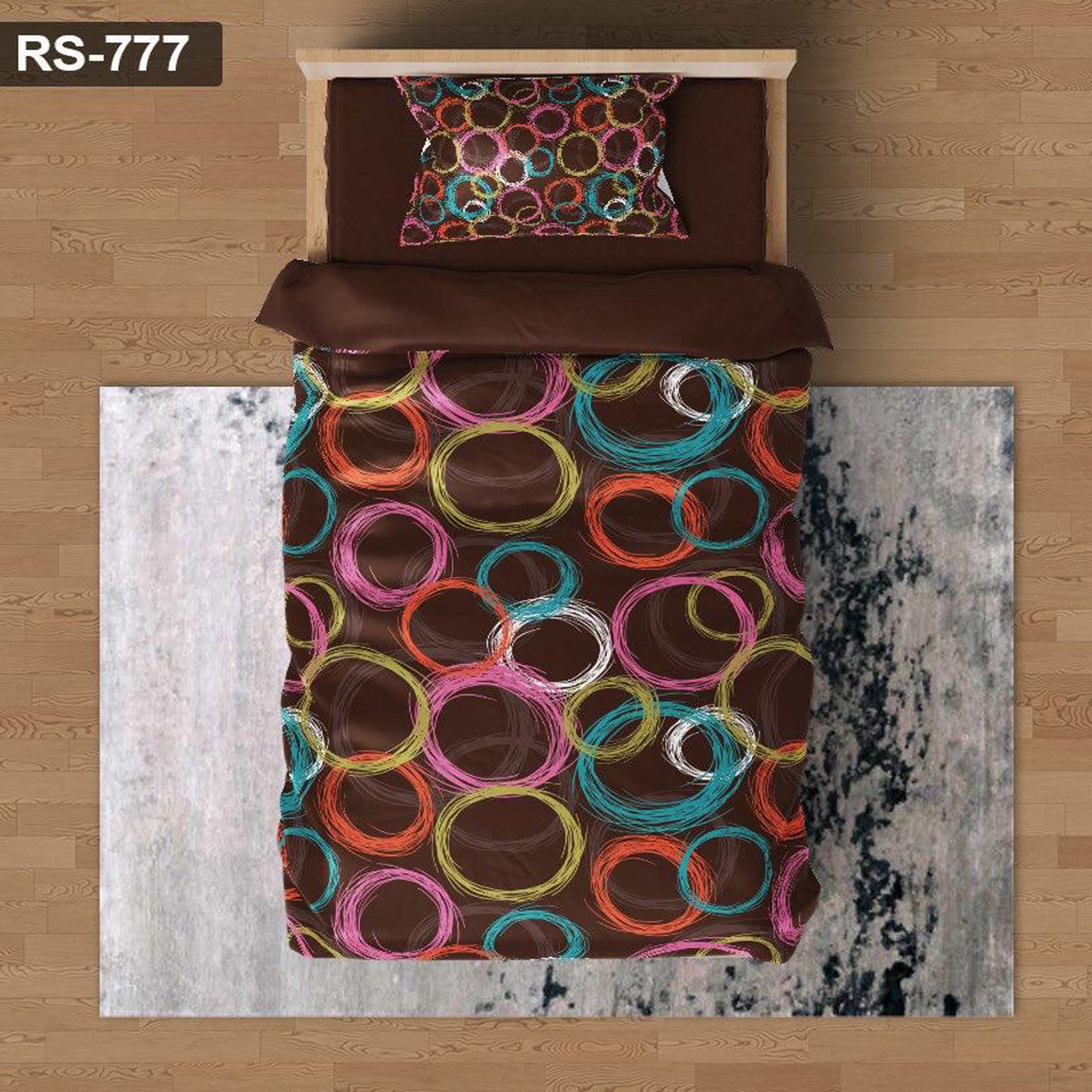 سرویس روتختی 1 نفره تنسل چاپی برندترک لند (Turk Land)  کد rs 777