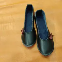 پاپوش زنانه چرم طبیعی دست دوز 