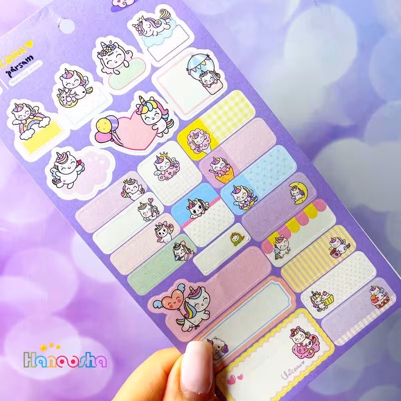 برچسب اسم و فامیل یونیکورن