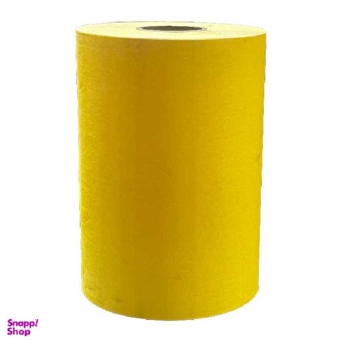 رول کاغذ حرارتی فیش پرینتر مدل 8cm رنگ زرد طول 40 متر بسته 60 عددی