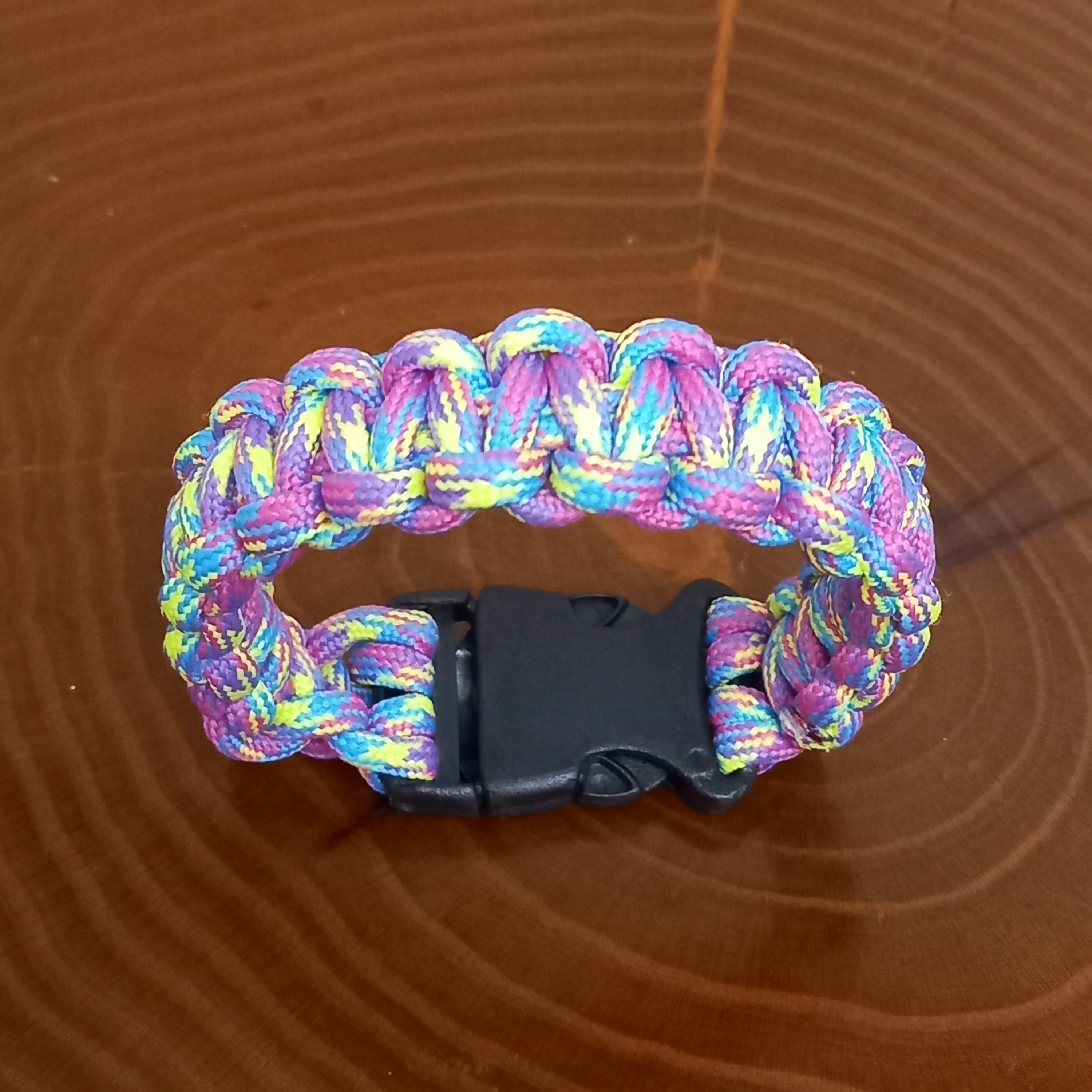 دستبند پاراکورد سگک دار بنفش اسپورت