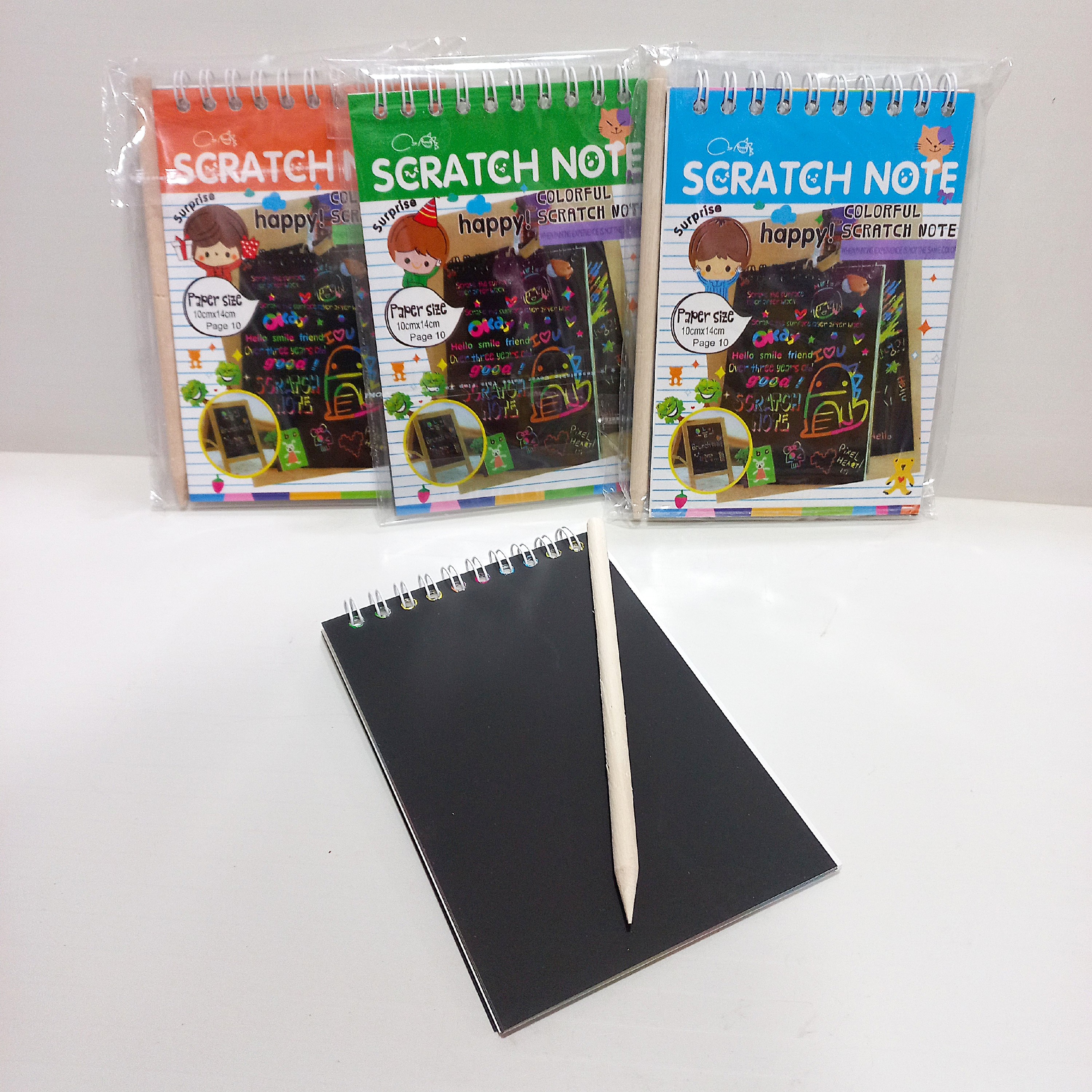 دفتر یادداشت زغالی فانتزی سیمی 