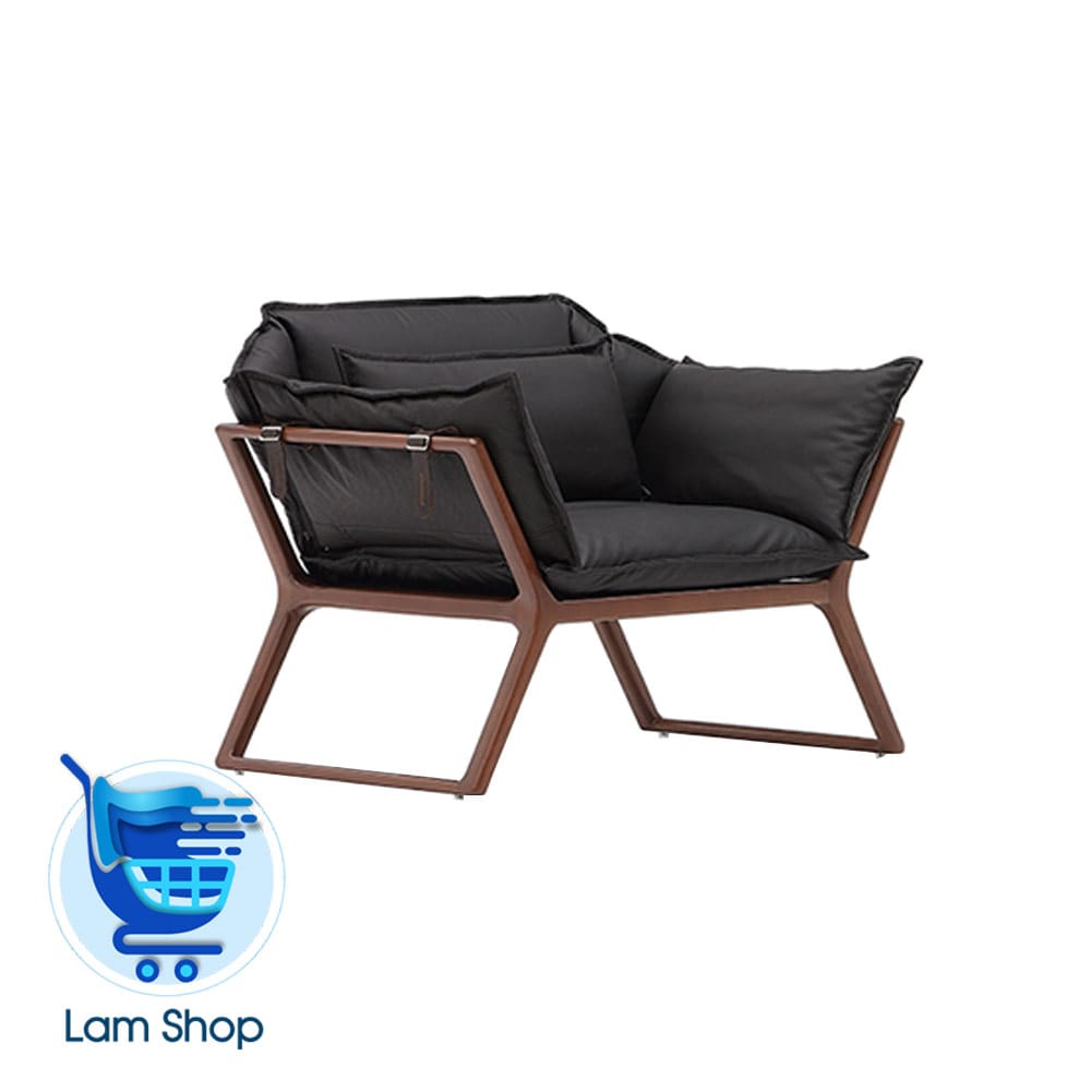 مبل تکنفره پایه چوبی Stay single seat نظری (روکش چرم )(زمان ارسال 20تا 35 روز کاری)