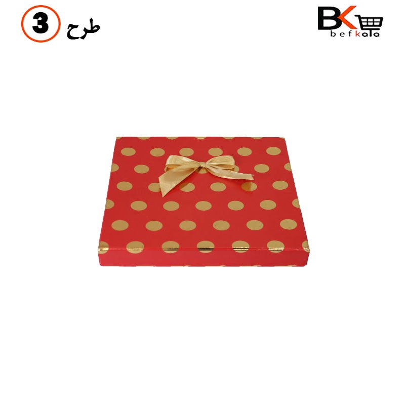 باکس روسری طلاکوب پاپیون دار کد 41 طرح سه
