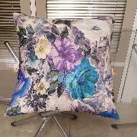 پارچه رویه کوسن 40 در 40 طرح گل دار رنگی 2 (پس کرایه)