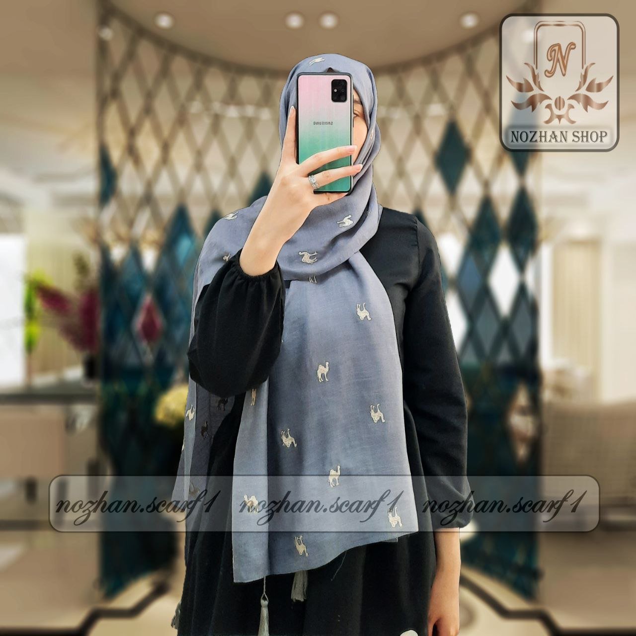 شال ترند جذاب طرح شتر کد(259a)