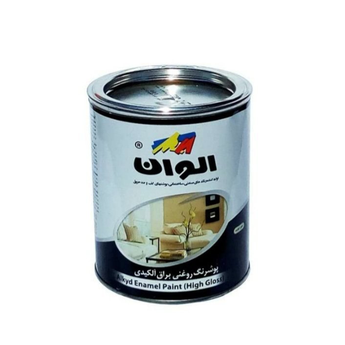 رنگ روغنی سفید براق الوان کد 100 حجم یک کیلویی 