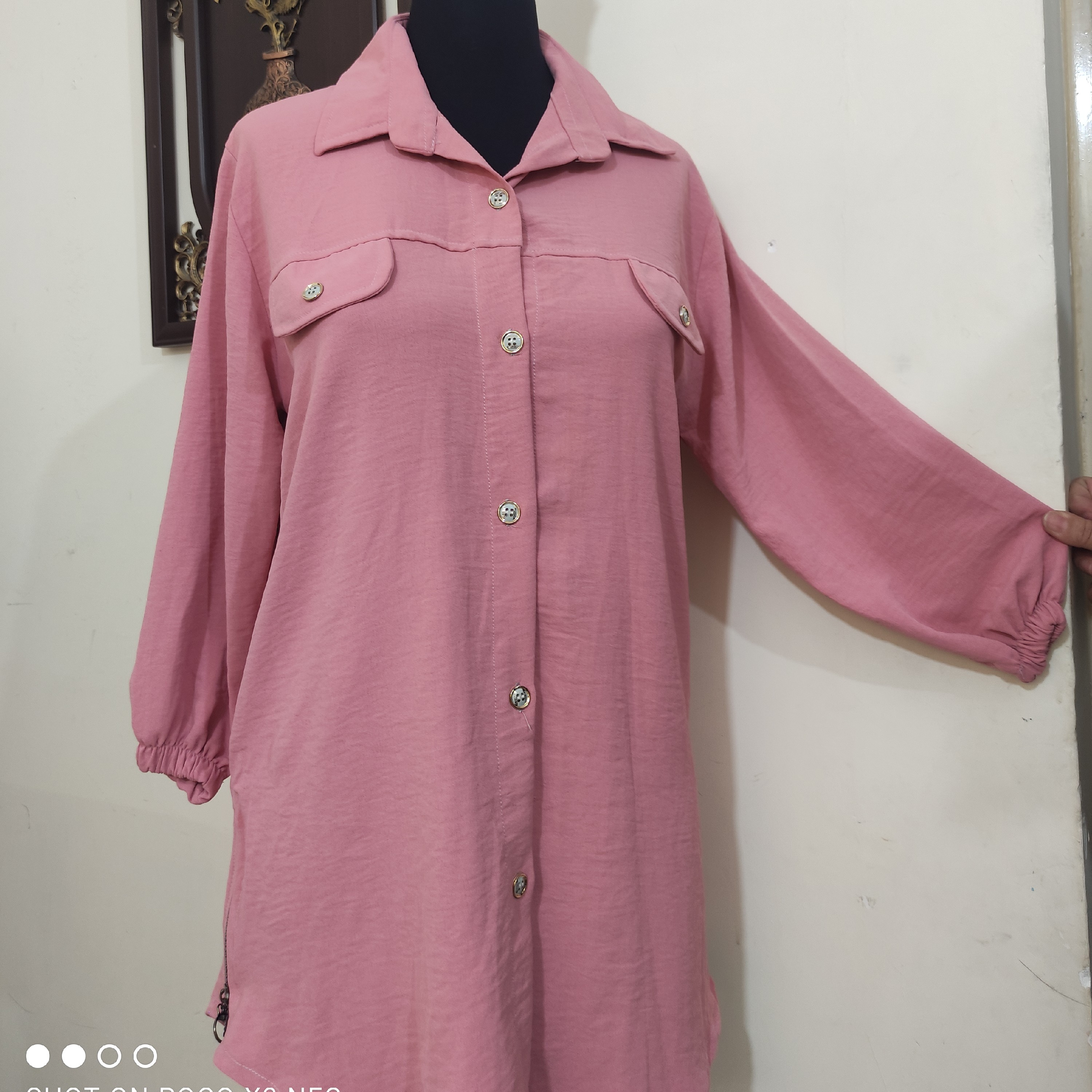 مانتو زنانه دخترانه شومیز دخترانه زنانه تونیک زنانه ابر و بادی بغل زیپ 