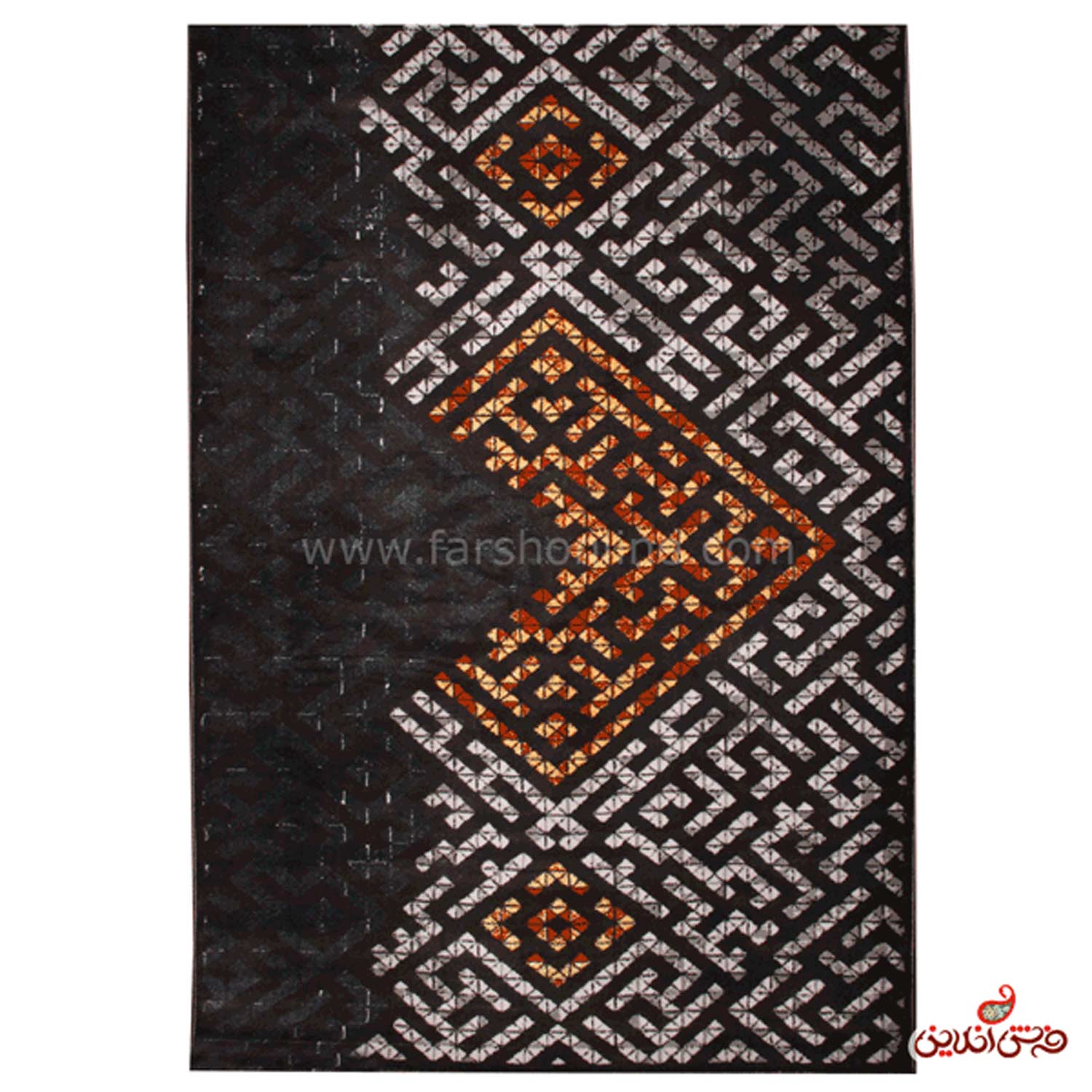 فرش ساوین کد 8013 دودی