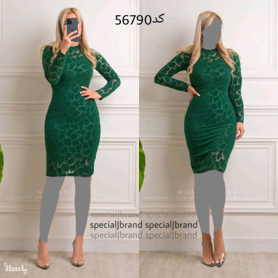 پیراهن مهمانی زنانه مخمل سنگی مدل تونیک هوردیس