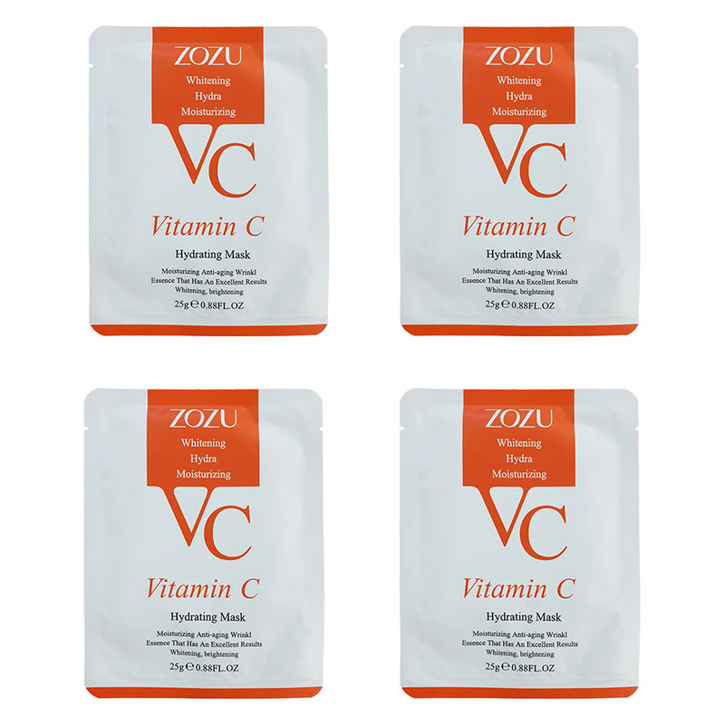 ماسک صورت زوزو مدل VC وزن 25 گرم مجموعه 4 عددی