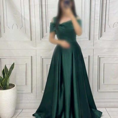 پیراهن شب زنانه ساتن مدل دنیزساتن