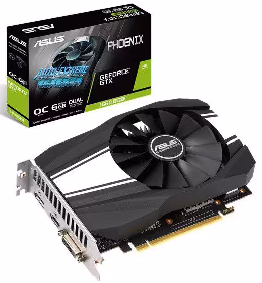 کارت گرافیک ایسوس مدل PH-GTX1660S-O6G با حافظه 6 گیگابایت