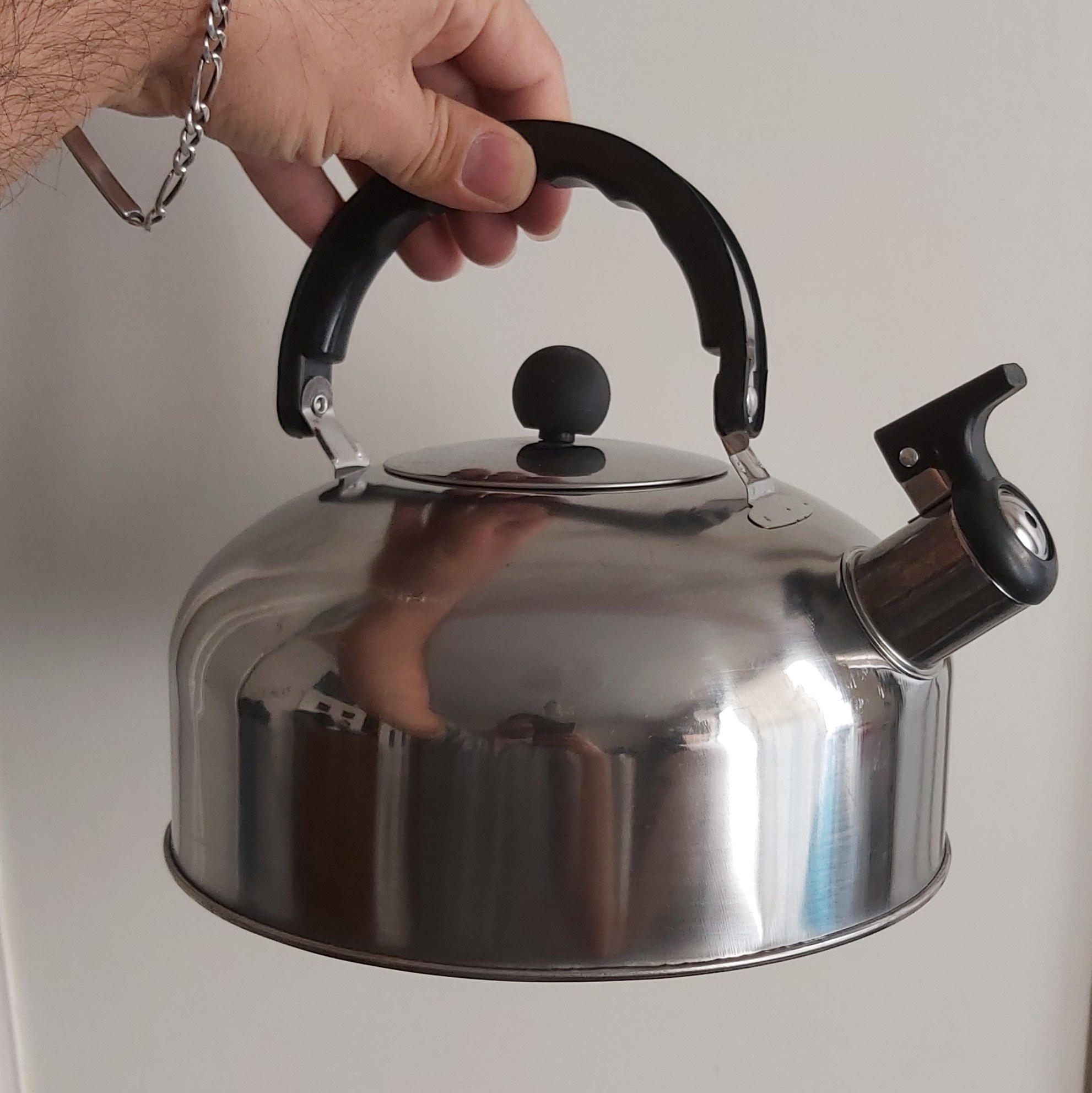 کتری استیل 3 لیتری سوتی استیل ضدزنگ ورق سبک(توضیحات دقیق خوانده شود)