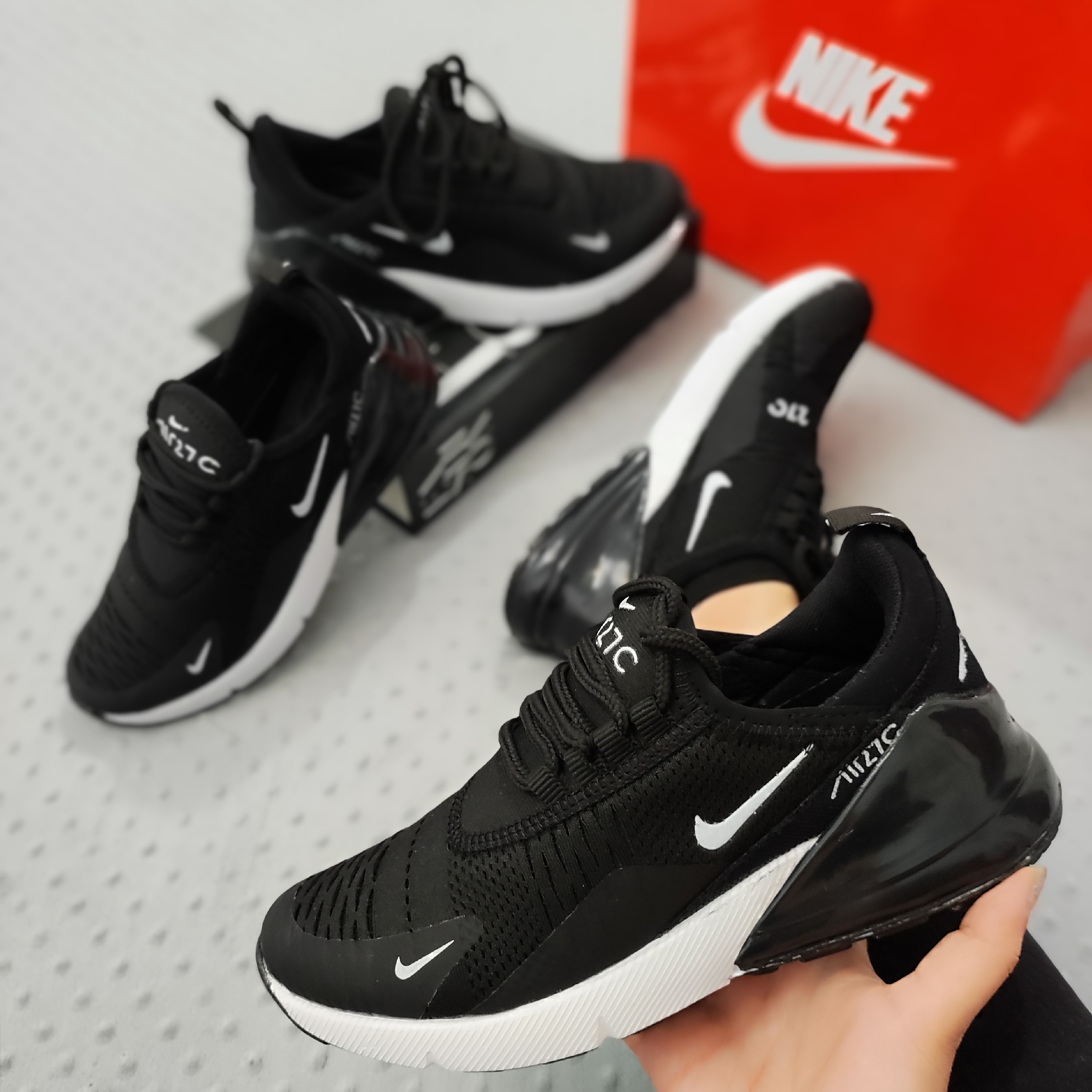 کفش کتونی نایک ایر 270مشکی زیره کپسولی