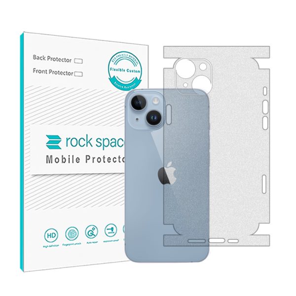 گلس محافظ پشت گوشی آیفون 14 Plus مدل نانو هیدروژل مات برند راک اسپیس سایز M کد 28290