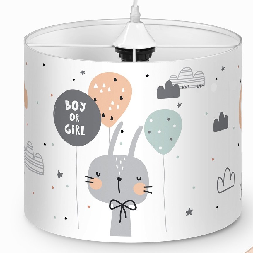 لوستر اتاق کودک طرح خرگوش و بادکنک کد 4763