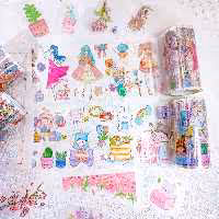 چسب واشی طرحدار شفاف و براق . لوازم تحریر فانتزی . چسب پهن شکل دار فانتزی . لوازمتحریر مدرسه