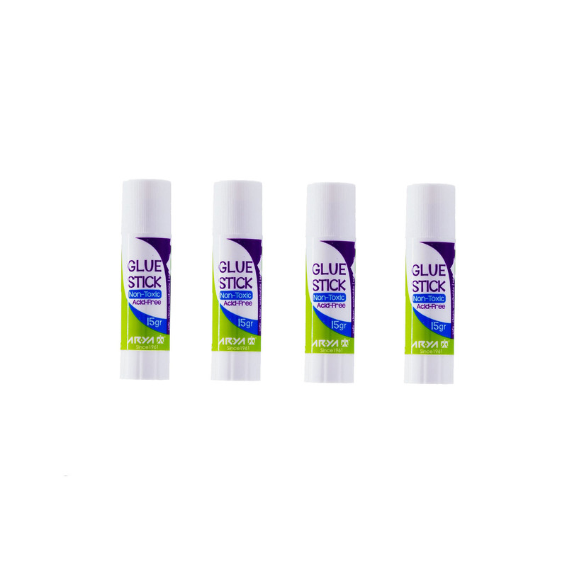 چسب ماتیکی آریا مدل 15gr بسته 4 عددی