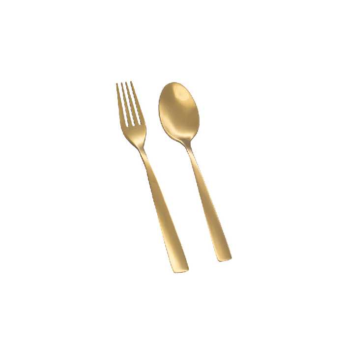 خرید و قیمت قاشق و چنگال فلورانس طلایی ناب استیل | خانه سام