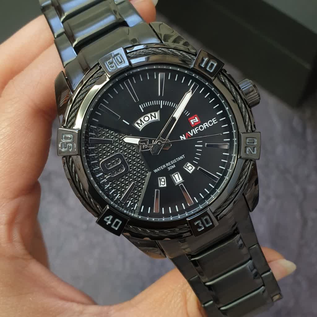 ساعت مچی مردانه ناویفورس رنگ مشکی naviforce