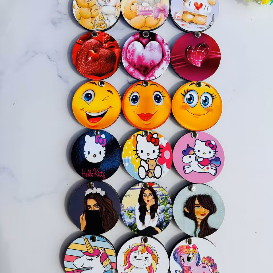 آینه فانتزی چوبی گرد