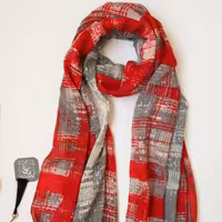 شال نخی طوسی،قرمز