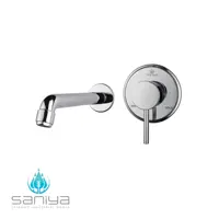 شیر روشویی توکار سانیا مدل مدرن رنگ کروم