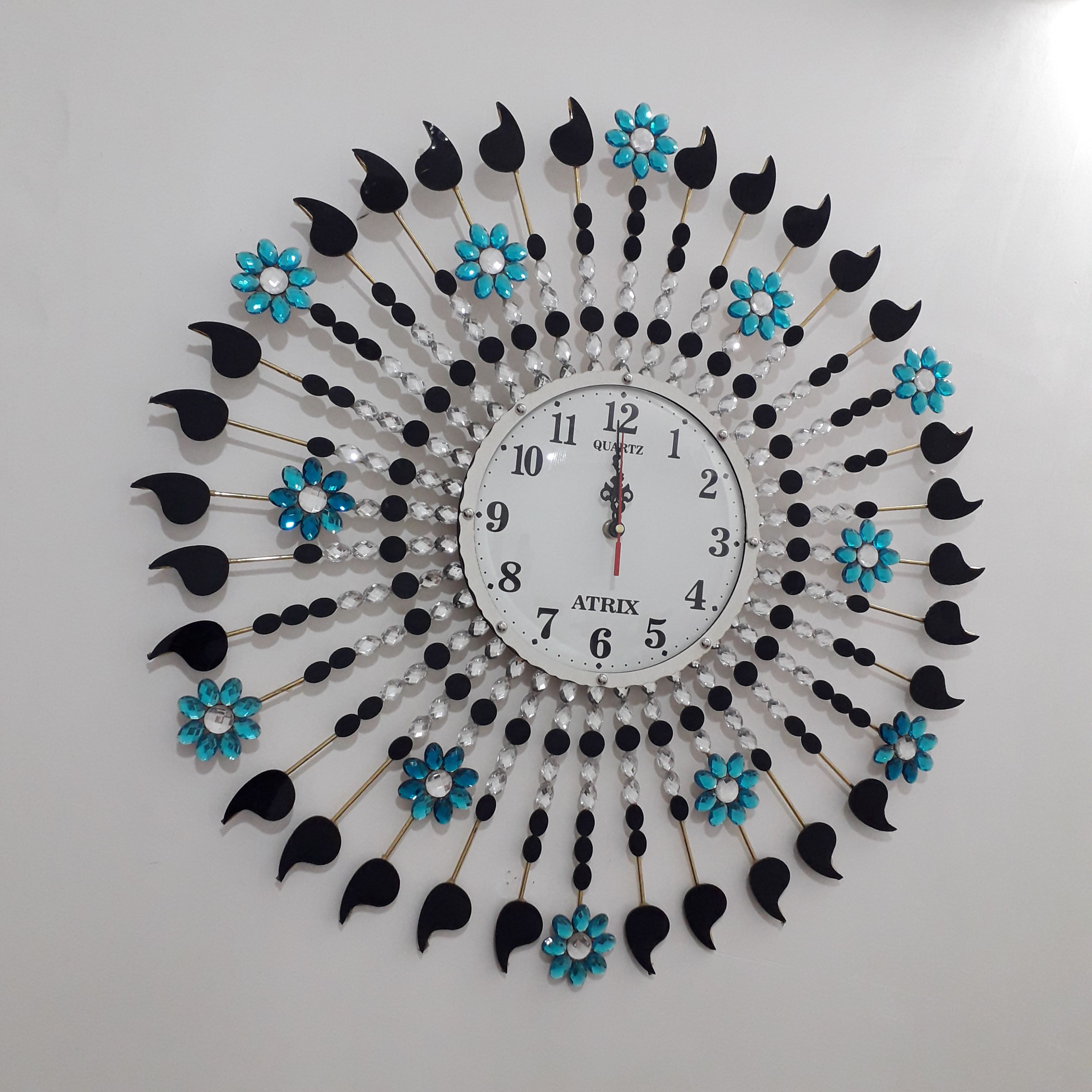 ساعت دیواری نگین دار پدیده پلاس مدلn14