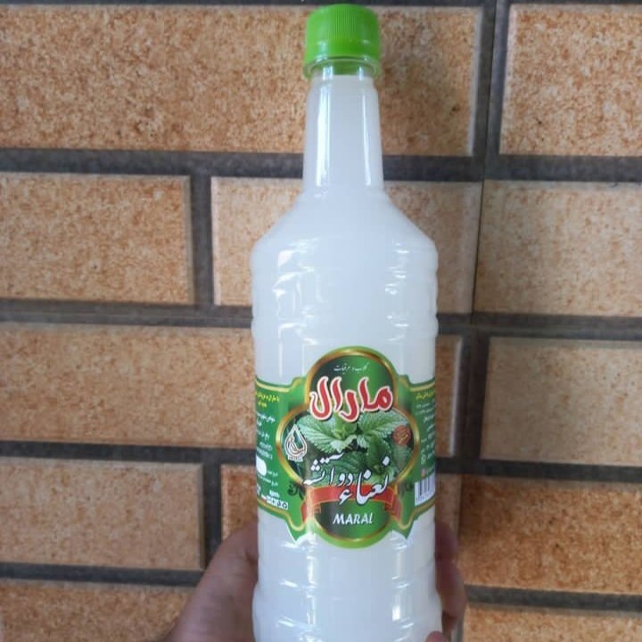 عرق نعنا دوآتیشه سنتی روغن دار  و بدون اسانس یک لیتری