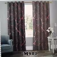 پرده چاپی پانچ دوقواره طرح سنگ کد m980