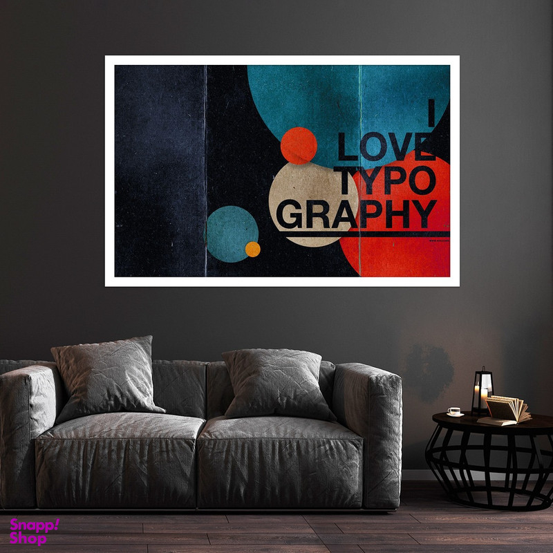 تابلو بکلیت طرح تایپو گرافی مدل W-S2650